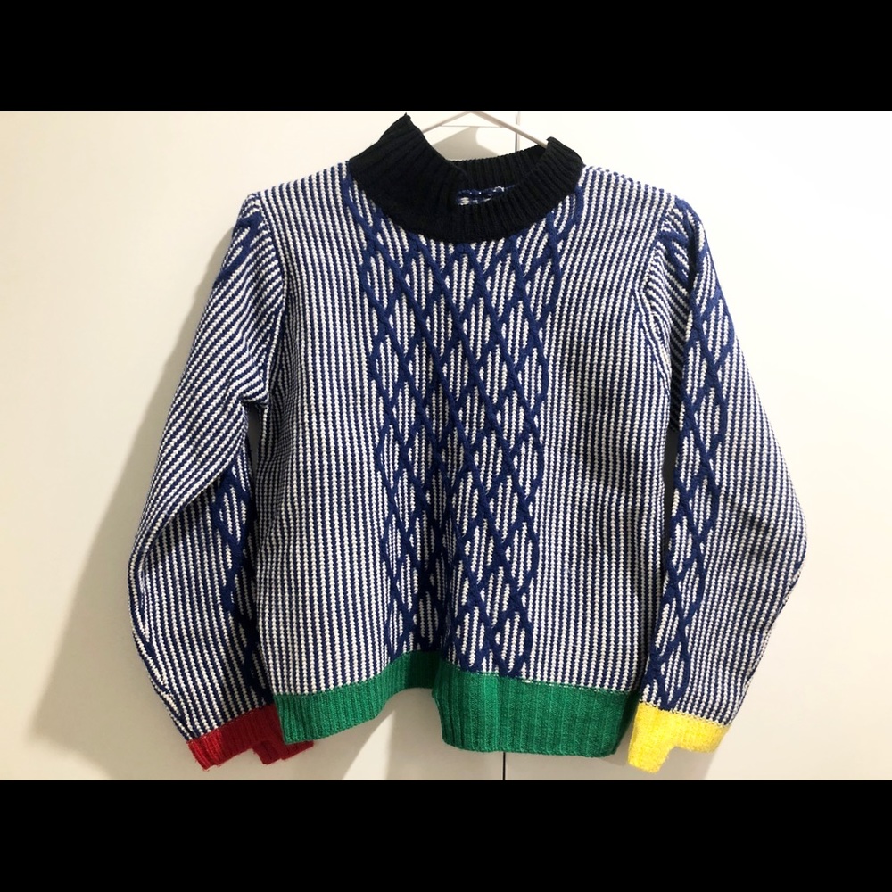 Unsymmetrical design sweater unique